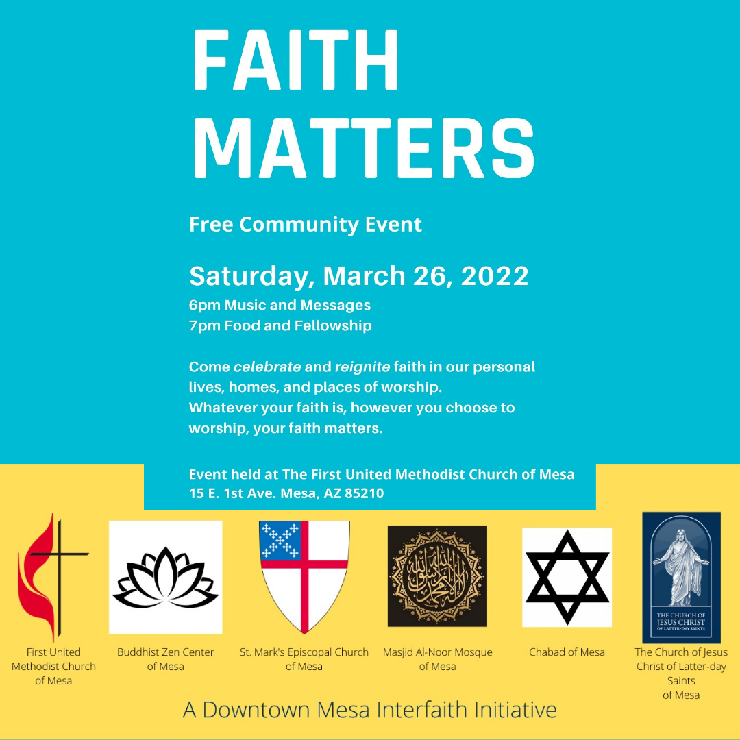 Faith Matters A Downtown Mesa Interfaith Initiative First United